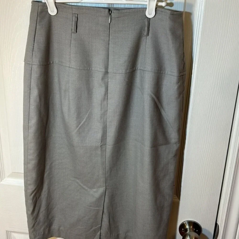 Melanie Lyne Pencil Skirt Gray Size 8 Vintage - Picture 3 of 3